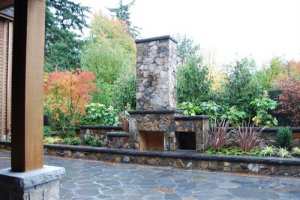 raleigh outdoor fireplace
